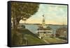 Yacht Club, Edgewood, Rhode Island-null-Framed Stretched Canvas