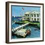 "Yacht Club," June 23, 1962-George Hughes-Framed Premium Giclee Print