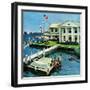 "Yacht Club," June 23, 1962-George Hughes-Framed Premium Giclee Print