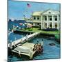 "Yacht Club," June 23, 1962-George Hughes-Mounted Premium Giclee Print