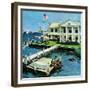 "Yacht Club," June 23, 1962-George Hughes-Framed Giclee Print