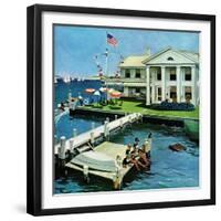 "Yacht Club," June 23, 1962-George Hughes-Framed Giclee Print