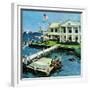 "Yacht Club," June 23, 1962-George Hughes-Framed Giclee Print