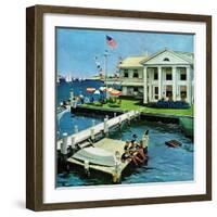 "Yacht Club," June 23, 1962-George Hughes-Framed Giclee Print