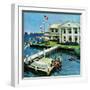 "Yacht Club," June 23, 1962-George Hughes-Framed Giclee Print