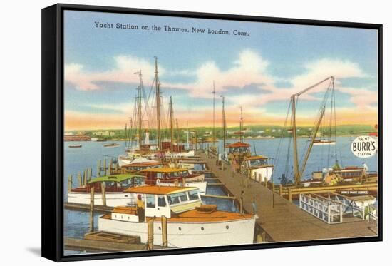 Yacht Club, New London, Connecticut-null-Framed Stretched Canvas