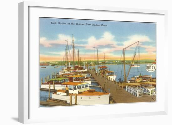 Yacht Club, New London, Connecticut-null-Framed Art Print