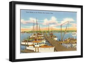 Yacht Club, New London, Connecticut-null-Framed Art Print