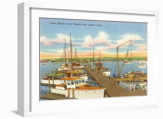 Yacht Club, New London, Connecticut-null-Framed Art Print