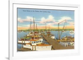 Yacht Club, New London, Connecticut-null-Framed Premium Giclee Print