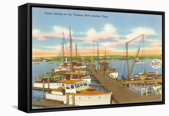 Yacht Club, New London, Connecticut-null-Framed Stretched Canvas