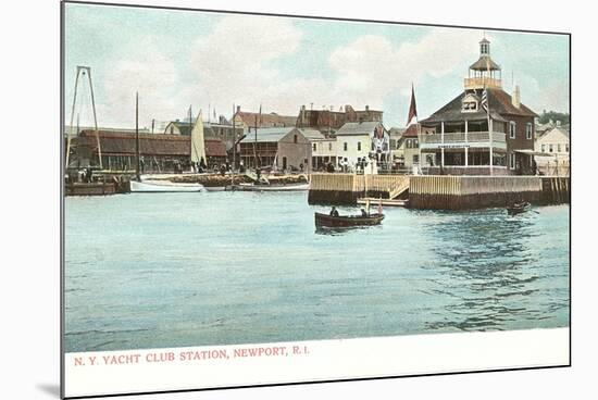 Yacht Club, Newport, Rhode Island-null-Mounted Art Print