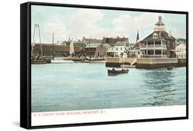Yacht Club, Newport, Rhode Island-null-Framed Stretched Canvas