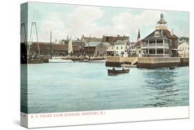 Yacht Club, Newport, Rhode Island-null-Stretched Canvas