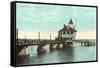 Yacht Club, Pawtuxet, Rhode Island-null-Framed Stretched Canvas