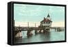 Yacht Club, Pawtuxet, Rhode Island-null-Framed Stretched Canvas