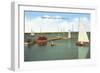 Yacht Club, Peoria, Illinois-null-Framed Art Print