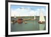 Yacht Club, Peoria, Illinois-null-Framed Art Print