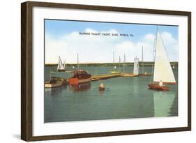 Yacht Club, Peoria, Illinois-null-Framed Art Print