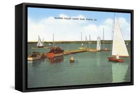 Yacht Club, Peoria, Illinois-null-Framed Stretched Canvas