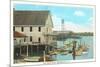 Yacht Club, Portsmouth, New Hampshire-null-Mounted Premium Giclee Print