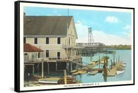 Yacht Club, Portsmouth, New Hampshire-null-Framed Stretched Canvas