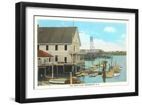 Yacht Club, Portsmouth, New Hampshire-null-Framed Art Print