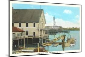 Yacht Club, Portsmouth, New Hampshire-null-Mounted Art Print