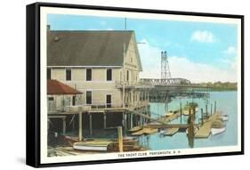 Yacht Club, Portsmouth, New Hampshire-null-Framed Stretched Canvas