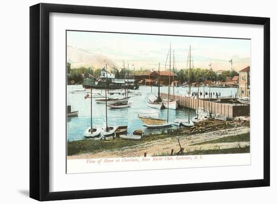 Yacht Club, Rochester, New York-null-Framed Art Print