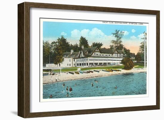 Yacht Club, Stamford, Connecticut-null-Framed Art Print