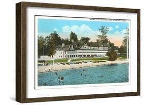 Yacht Club, Stamford, Connecticut-null-Framed Art Print