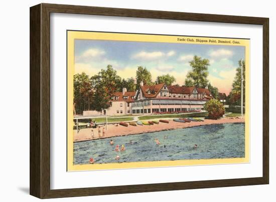 Yacht Club, Stamford, Connecticut-null-Framed Art Print