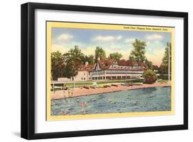 Yacht Club, Stamford, Connecticut-null-Framed Art Print