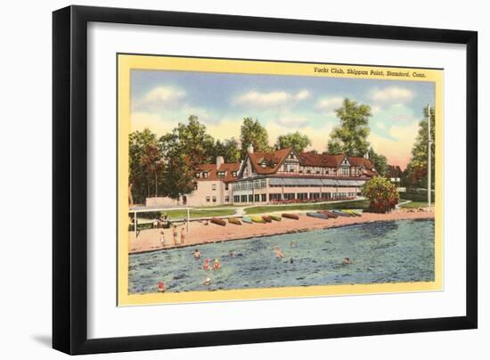 Yacht Club, Stamford, Connecticut-null-Framed Art Print