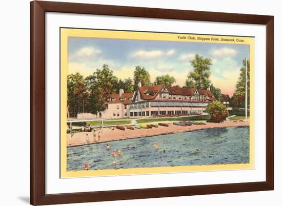 Yacht Club, Stamford, Connecticut-null-Framed Art Print