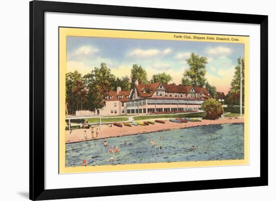 Yacht Club, Stamford, Connecticut-null-Framed Art Print