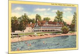 Yacht Club, Stamford, Connecticut-null-Mounted Art Print