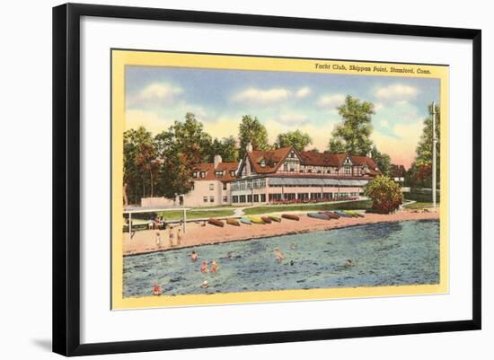 Yacht Club, Stamford, Connecticut-null-Framed Art Print