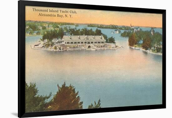 Yacht Club, Thousand Islands, New York-null-Framed Art Print