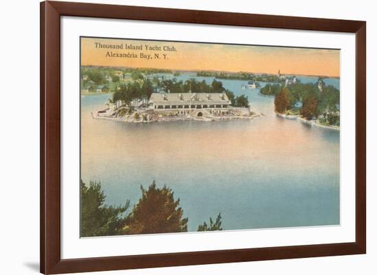 Yacht Club, Thousand Islands, New York-null-Framed Art Print