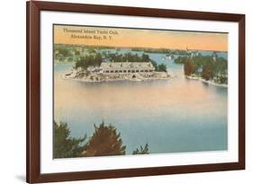 Yacht Club, Thousand Islands, New York-null-Framed Art Print