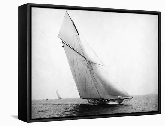 Yacht Columbia Sailing-Bettmann-Framed Stretched Canvas