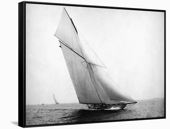 Yacht Columbia Sailing-Bettmann-Framed Stretched Canvas