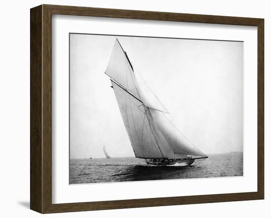 Yacht Columbia Sailing-Bettmann-Framed Premium Photographic Print