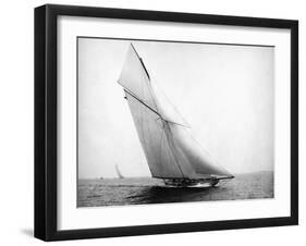Yacht Columbia Sailing-Bettmann-Framed Premium Photographic Print