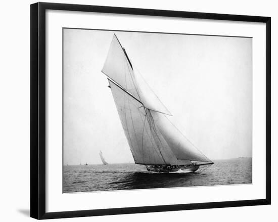 Yacht Columbia Sailing-Bettmann-Framed Photographic Print