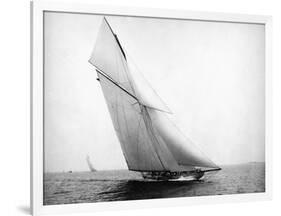 Yacht Columbia Sailing-Bettmann-Framed Photographic Print