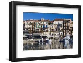 Yacht Harbor at Dawn, Port De Plaissance, Calvi, Corsica, France-Walter Bibikow-Framed Photographic Print