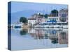 Yacht Harbor, Fiskardo, Kefalonia, Ionian Islands, Greece-Walter Bibikow-Stretched Canvas